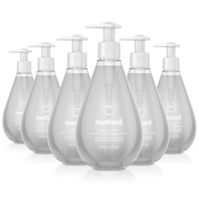 Method® Sweet Water Scent Gel Hand Wash – 12 oz Pump Bottle (Pack of 6) – Eco-Friendly, Refreshing & Moisturizing Liquid Soap for Kitchen & Bathroom
