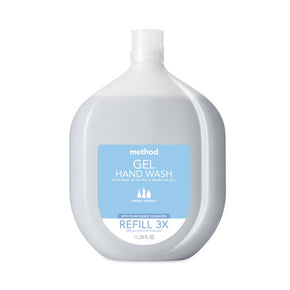 Method® Sweetwater Scent Gel Hand Soap Refill - 34 oz Bulk Pack (4 Bottles) | Plant-Based, Eco-Friendly Hand Wash for Commercial & Home Use | Cruelty-Free, Recyclable Packaging