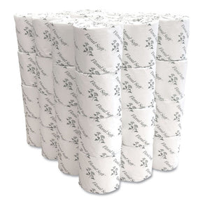 Floral Soft Premium 2-Ply Toilet Paper - 400 Sheets per Roll, 48 Rolls Bulk Pack | Ultra Soft, Septic-Safe Bath Tissue for Home & Business