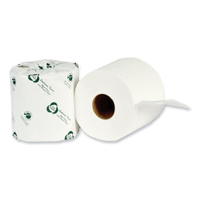 Eco Green Recycled Toilet Paper - 2-Ply, Septic Safe, 500 Sheets Per Roll (80 Rolls) | 100% Recycled Bath Tissue | Chlorine-Free, Bulk Toilet Paper for Home & Business