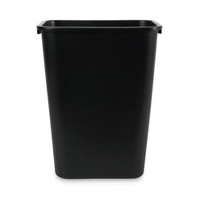 Boardwalk® 41 Quart Soft-Sided Wastebasket - Collapsible Plastic Trash Can with Handle | Space-Saving Black Office/Home Bin (BWK41QTWBBLA)