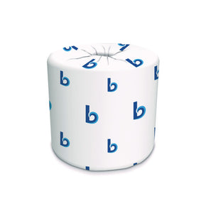 Boardwalk® 2-Ply Toilet Paper - 125 ft (500 Sheets) per Roll, 96 Rolls/Case | Commercial-Grade Bulk Bath Tissue for Businesses & Institutions