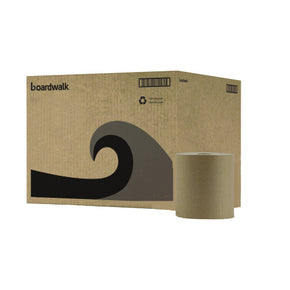 Boardwalk Brown Hardwound Paper Towels - 6 Rolls, 800 Feet per Roll | Commercial-Grade, Unbleached & Absorbent for Restaurants & Janitorial Use (BWK6256)