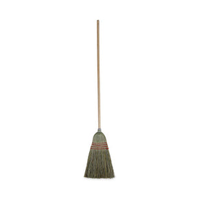 Boardwalk® Professional Maid Broom - 42" Wood Handle with Mixed Fiber Bristles | Heavy-Duty Household & Commercial Sweeper (BWK920YEA)