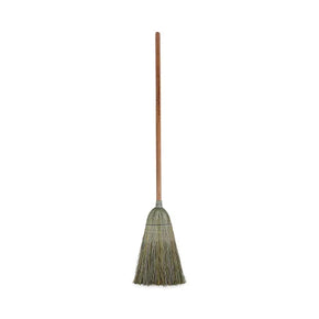 Boardwalk® Heavy-Duty Warehouse Broom - 42" Wood Handle with Corn Fiber Bristles | Commercial-Grade Push Broom for Industrial & Janitorial Use (BWK932YEA)