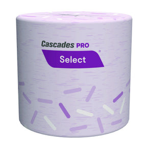 Cascades Pro Select Commercial Toilet Paper - 96 Rolls (1000 ft per Roll), 1-Ply Bulk Bath Tissue for Businesses - Standard Size, Septic Safe, Economy Pack
