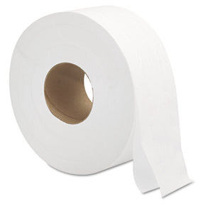GEN® Jumbo Jr. Toilet Paper Rolls - 2-Ply, 700 ft per Roll (12 Rolls/Case) | Commercial Bath Tissue for JRT Jr. Dispensers