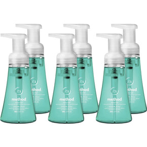 "Method® Waterfall Scent Foaming Hand Soap - 10 oz Pump Bottle (Pack of 6) | Eco-Friendly, Plant-Based & Refillable for Kitchen & Bathroom
