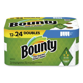 Bounty Select-A-Size Paper Towels - 2-Ply White Kitchen Rolls, 5.9" x 11" Sheets (90 Sheets/Roll, 12 Rolls/Carton) - Quick & Absorbent - 08664